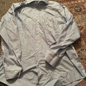 Neiman Marcus 34/35 17” Button Up Dress Shirt